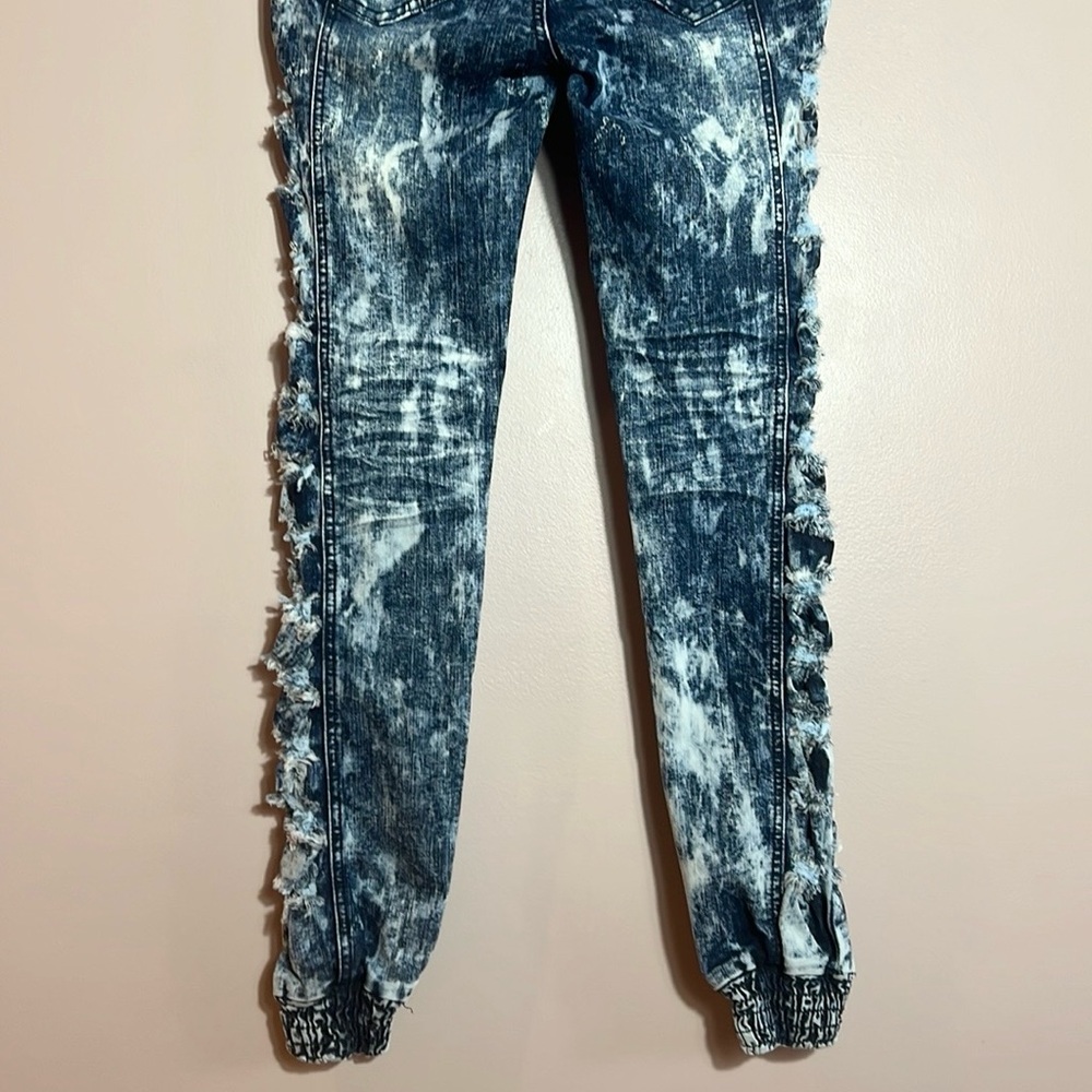 Redfox Side Slice Denim Stretch Jogger - Picture 7 of 10